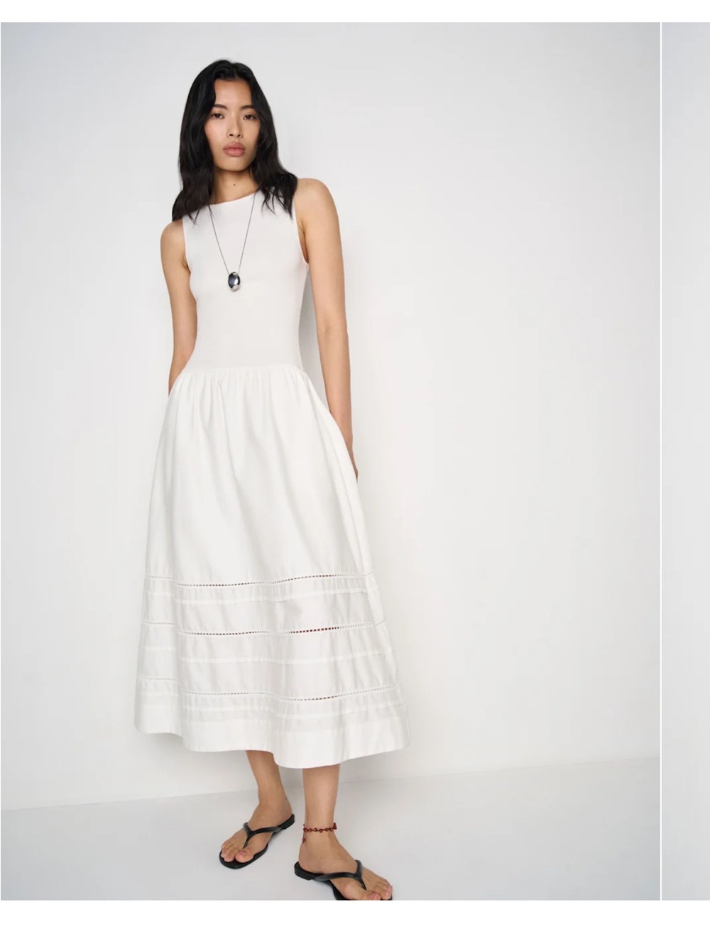 Reformation Idelle Dress Ivory - Size XS